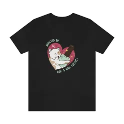 Addicted to Cats and Nail Polishes - Short Sleeve T-shirt