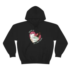 Addicted to Cats And Nail Polishes - Heavy Blend Hoodie Sweatshirt