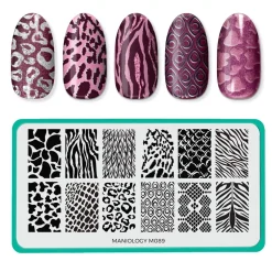 Animal Instinct (m089) - Nail Stamping Plate