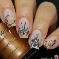 Aromatherapy: Scented Garden (MXM049) - Nail Stamping Plate