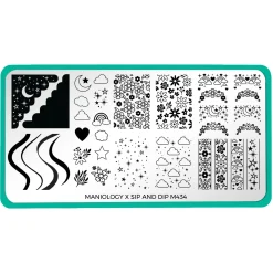 Artist Collaboration: sip_and_dip (M434) - Nail Stamping Plate