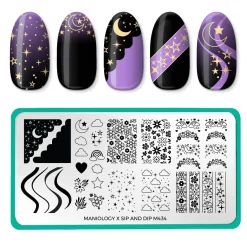 Artist Collaboration: sip_and_dip (M434) - Nail Stamping Plate