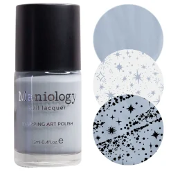 Asteroid (B504) - Cream Gray Stamping Polish