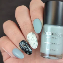 Asteroid (B504) - Cream Gray Stamping Polish