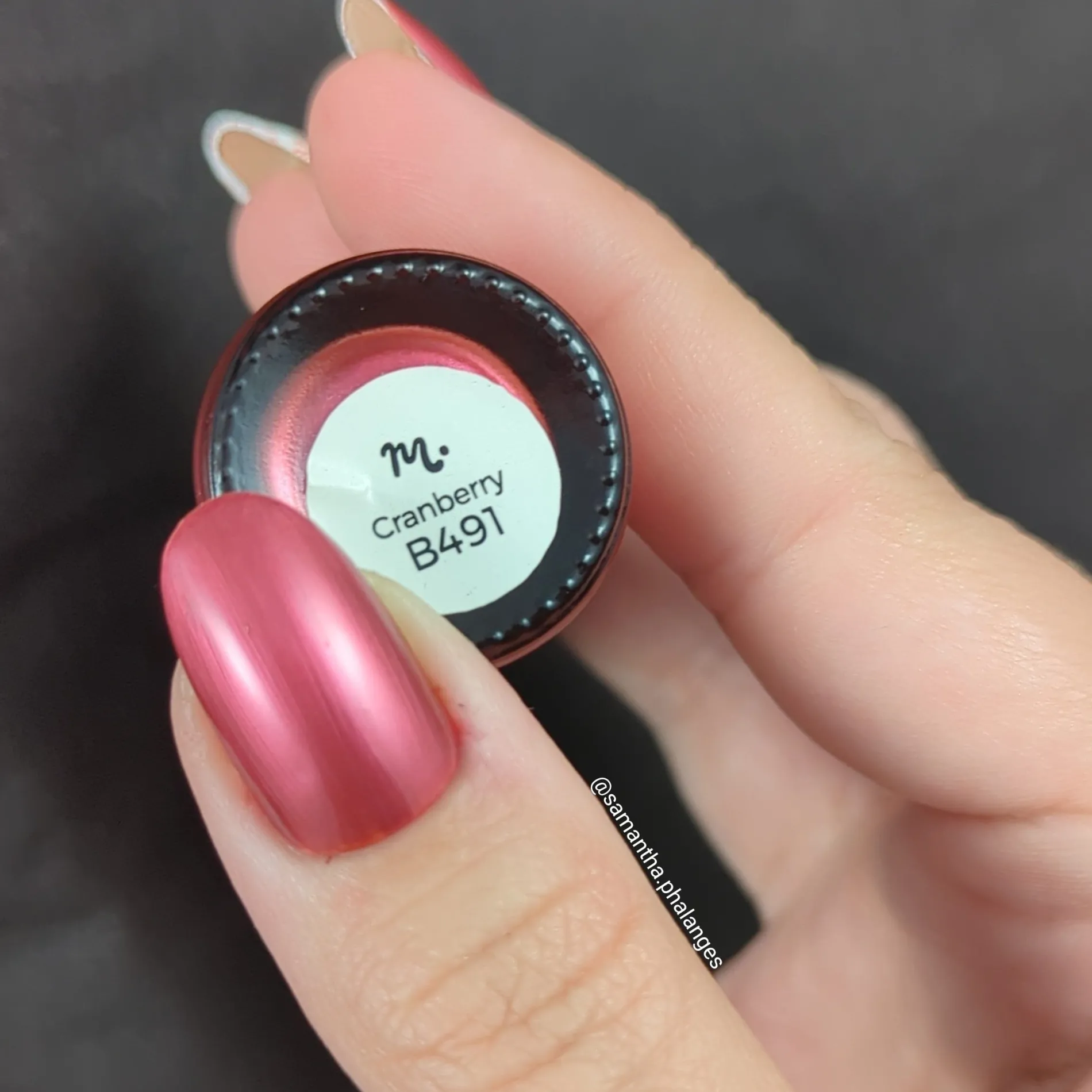 Autumn Bounty: Cranberry (B491) - Red Metallic Stamping Polish