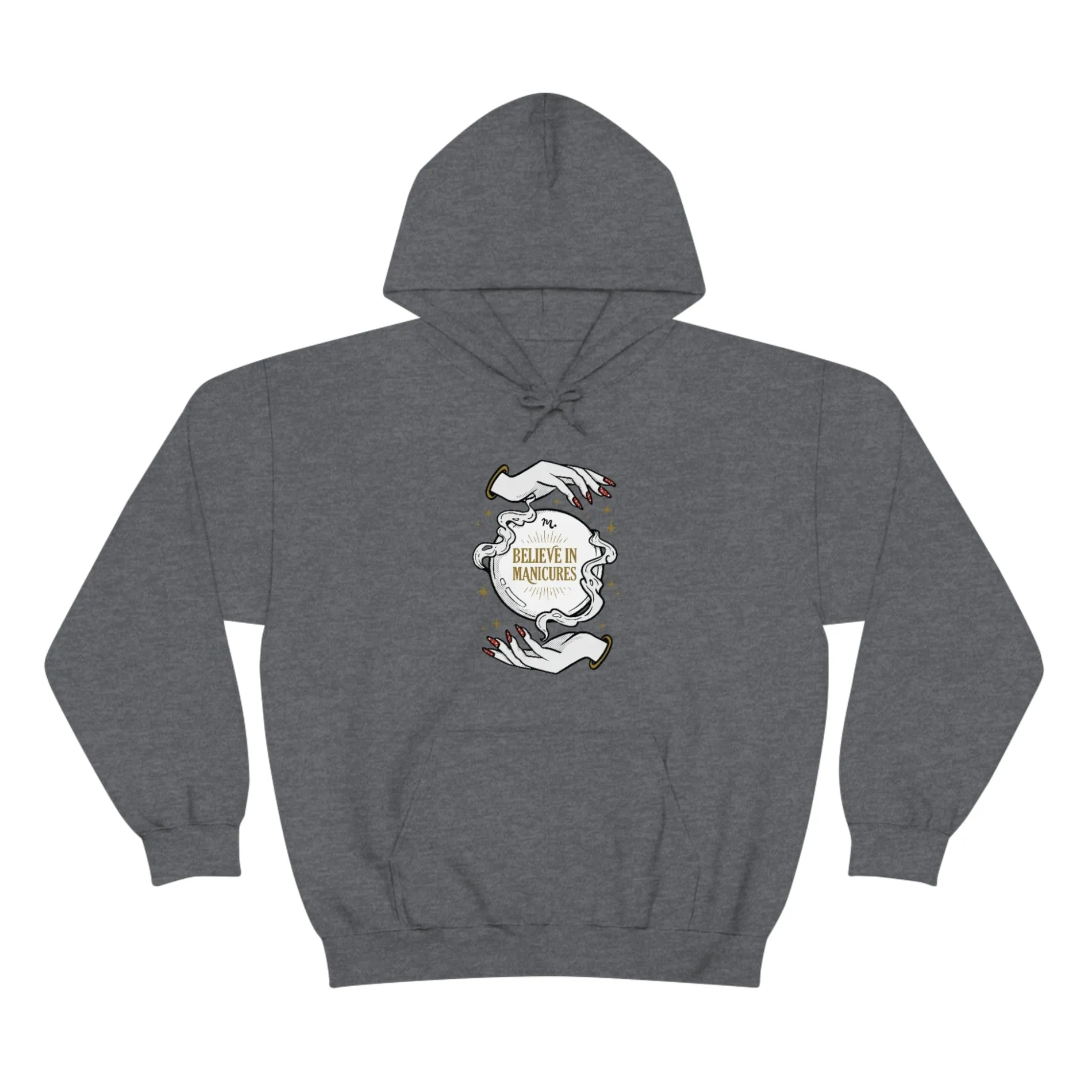 Believe in Manicures - Heavy Blend Hoodie Sweatshirt