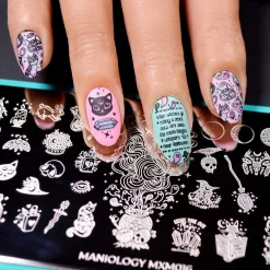 Black Magick (B293) - Holographic Black Stamping Polish