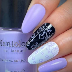 Bliss (B518) - Cream Lavender Purple Stamping Polish