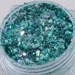 Blitz (NA038) - Teal Nail Art Glitter