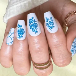 Blue Glaze (B578) - Blue Creme Stamping Polish