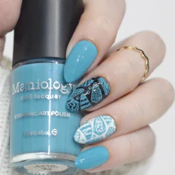 Bubblegum Pop: Acid Wash (B555) - Muted Sky Blue Cream Stamping Polish