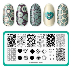 Button Collection (M645) - Nail Stamping Plate