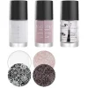 Classic French Nails Bundle: 1 Plate, 2 Polishes, Top Coat, Stamper & Scraper