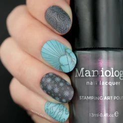 Cloudburst (B427) - Pearl Gray Stamping Polish