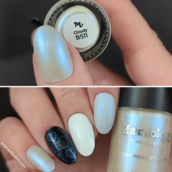 Cloudy (B511) - Pearl White Stamping Polish