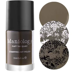Crisp (B349) - Dark Green-Gray Stamping Polish