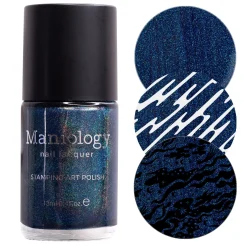 Deep Space (B505) - Holographic Navy Blue Stamping Polish