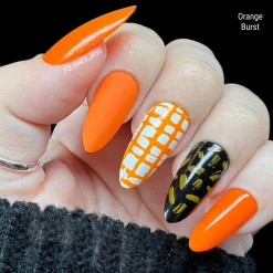 Essentials Bright Collection: Orange Burst (B194) Juicy Orange Stamping Polish