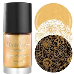 Essentials Primary Collection: Heart of Gold (B187) Warm Metallic Gold Stamping Polish