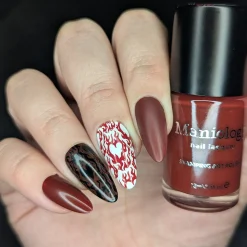 Eternal Flame (B576) - Red Creme Stamping Polish