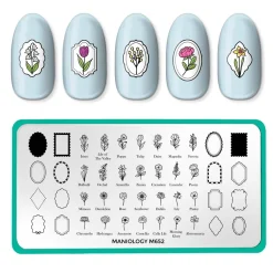 Floral Moments (M652) - Nail Stamping Plate