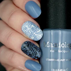 Forager: Cornflower (B417) - Dusty Blue Cream Stamping Polish