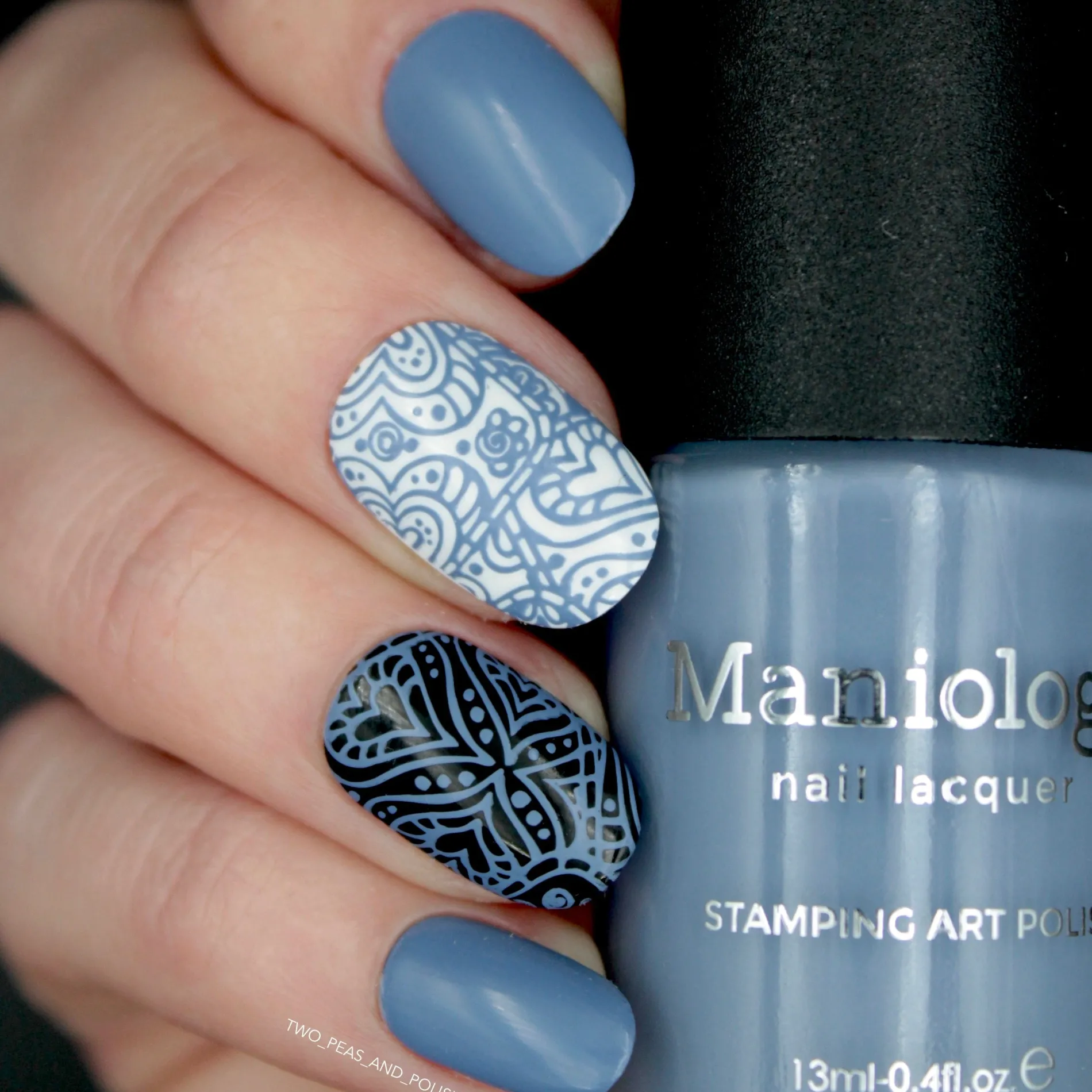 Forager: Cornflower (B417) - Dusty Blue Cream Stamping Polish