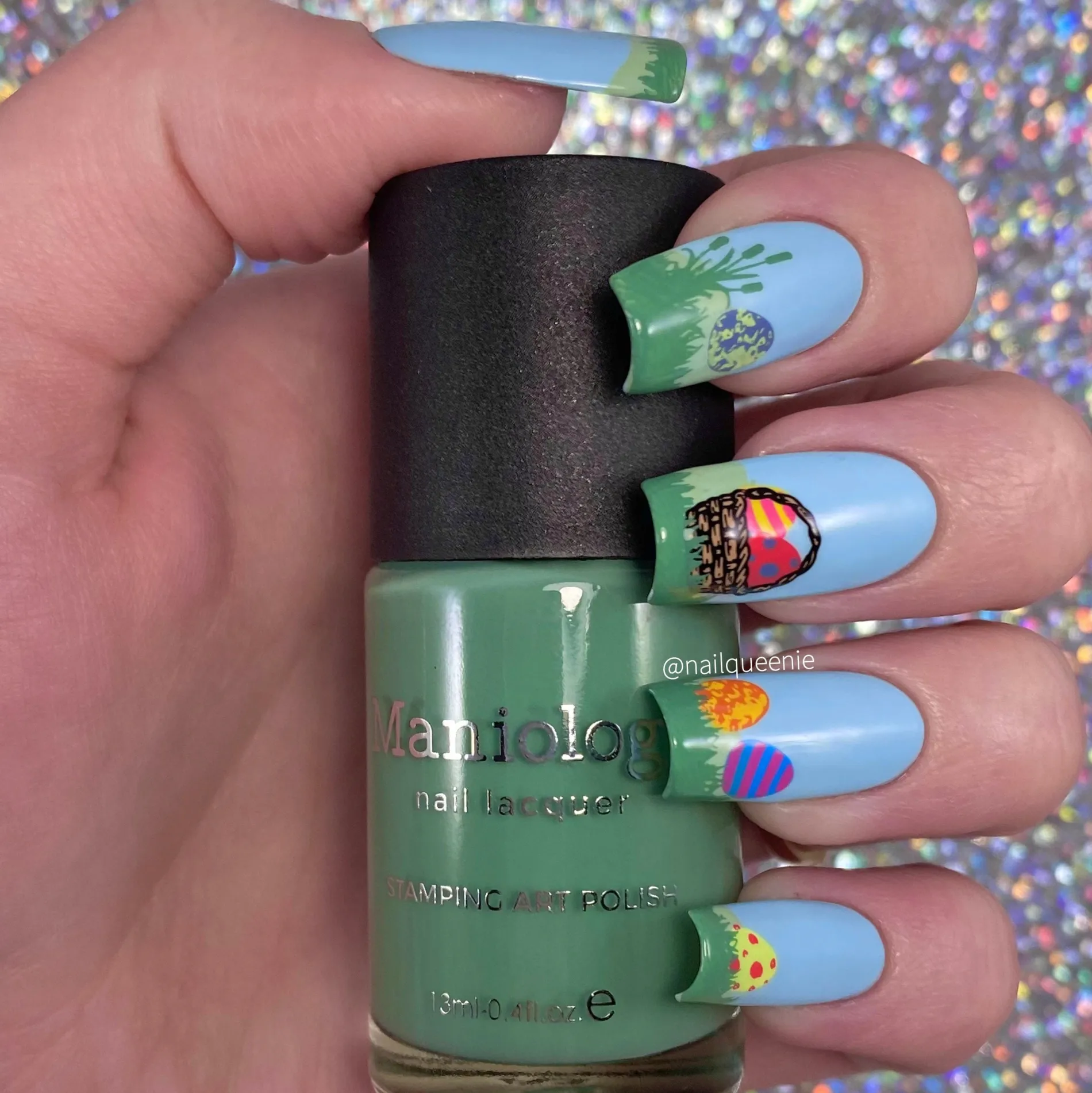 Forager: Cornflower (B417) - Dusty Blue Cream Stamping Polish