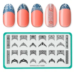 French Ceramic (M289) - Nail Stamping Plate