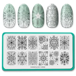 Frosty Snowflakes (M532) - Nail Stamping Plate