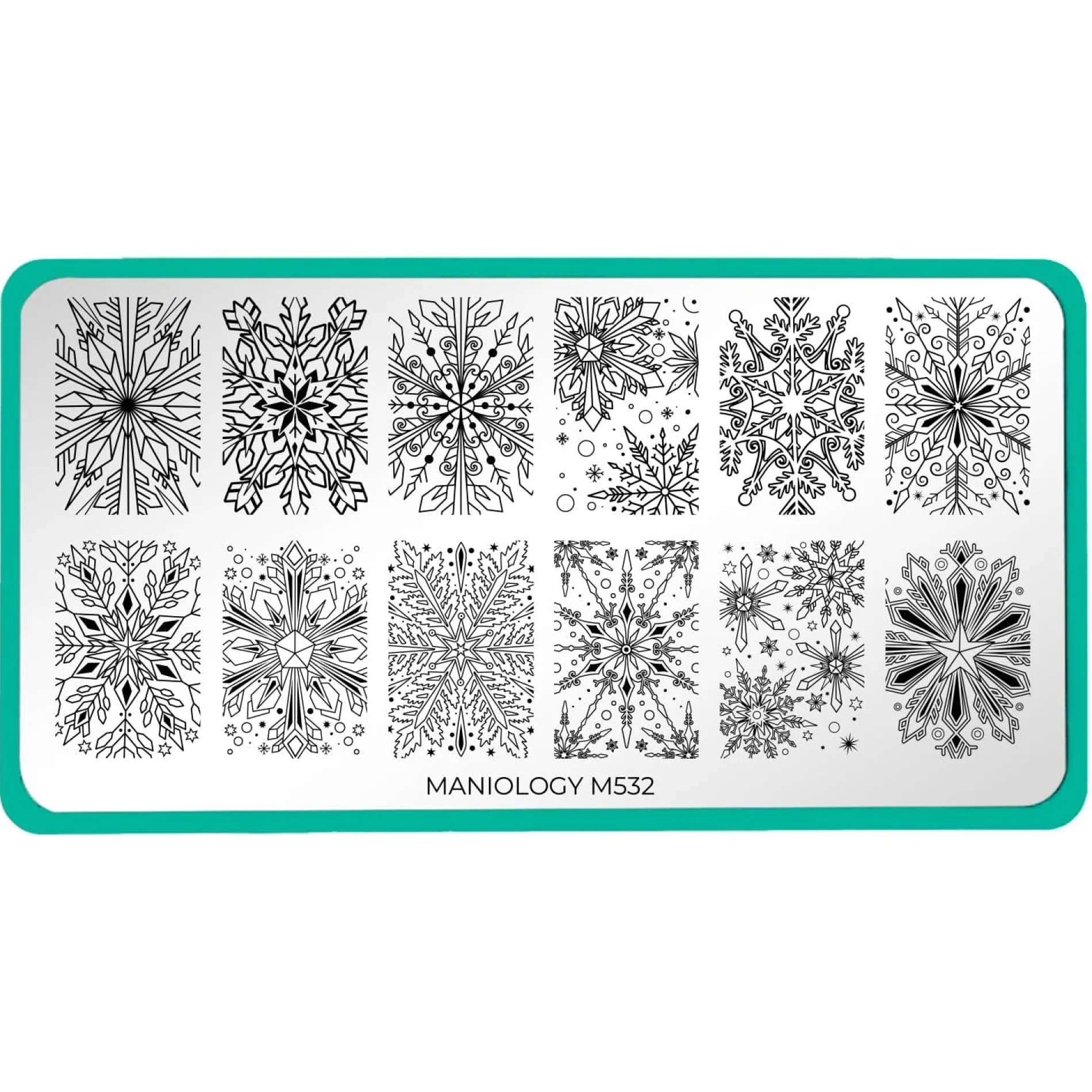 Frosty Snowflakes (M532) - Nail Stamping Plate