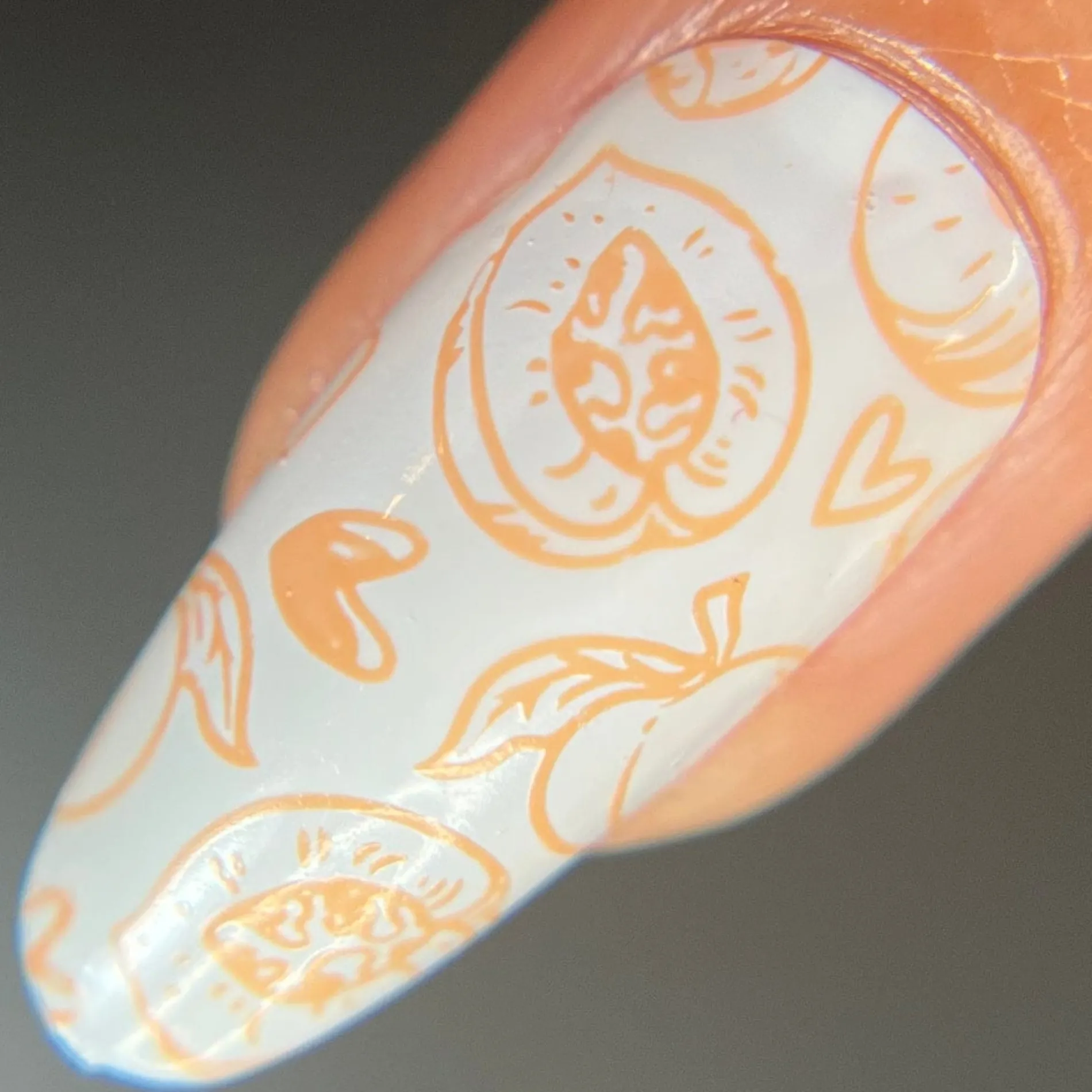 Fruity Cutie: Apricot Kisses (B517) - Orange Cream Stamping Polish