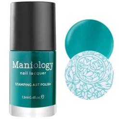 Glass (B371) - Sheer Tint Teal Green Stamping Polish