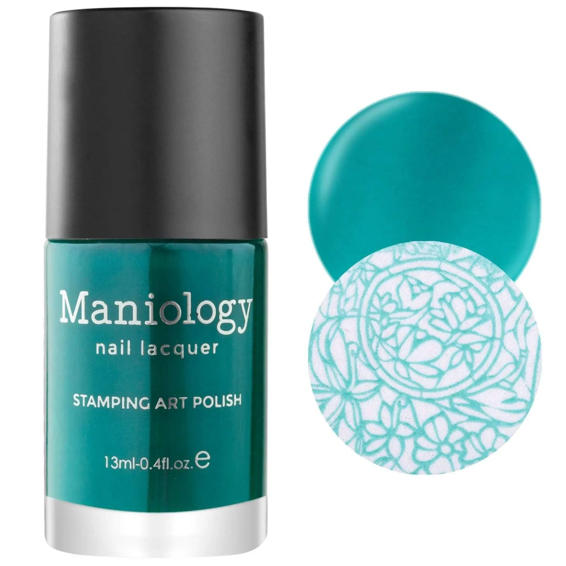 Glass (B371) - Sheer Tint Teal Green Stamping Polish