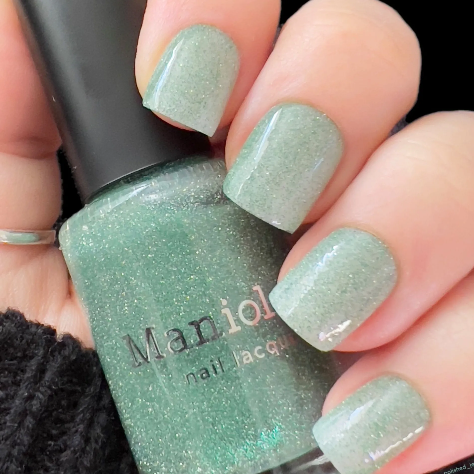 Glitter Bomb: Shine (P159) - Green Reflective Glitter Nail Polish
