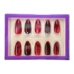Gothic Glamour Press On Nails - Medium Almond