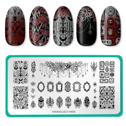 Gothic Halloween (M513-M517) - Set of 5 Nail Stamping Plates