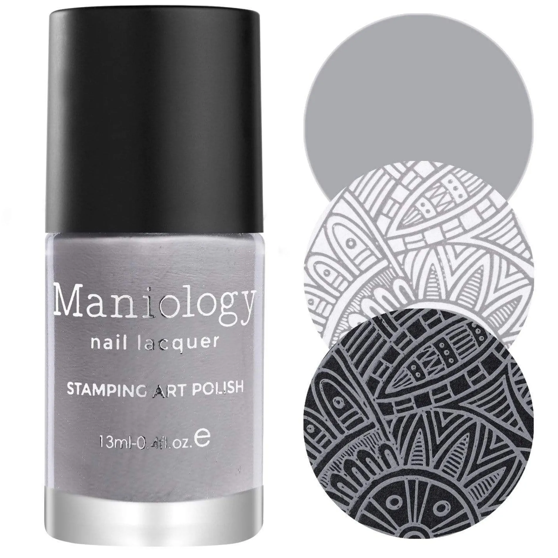 Gray Scale: 3-Piece Gray Stamping Polish Set