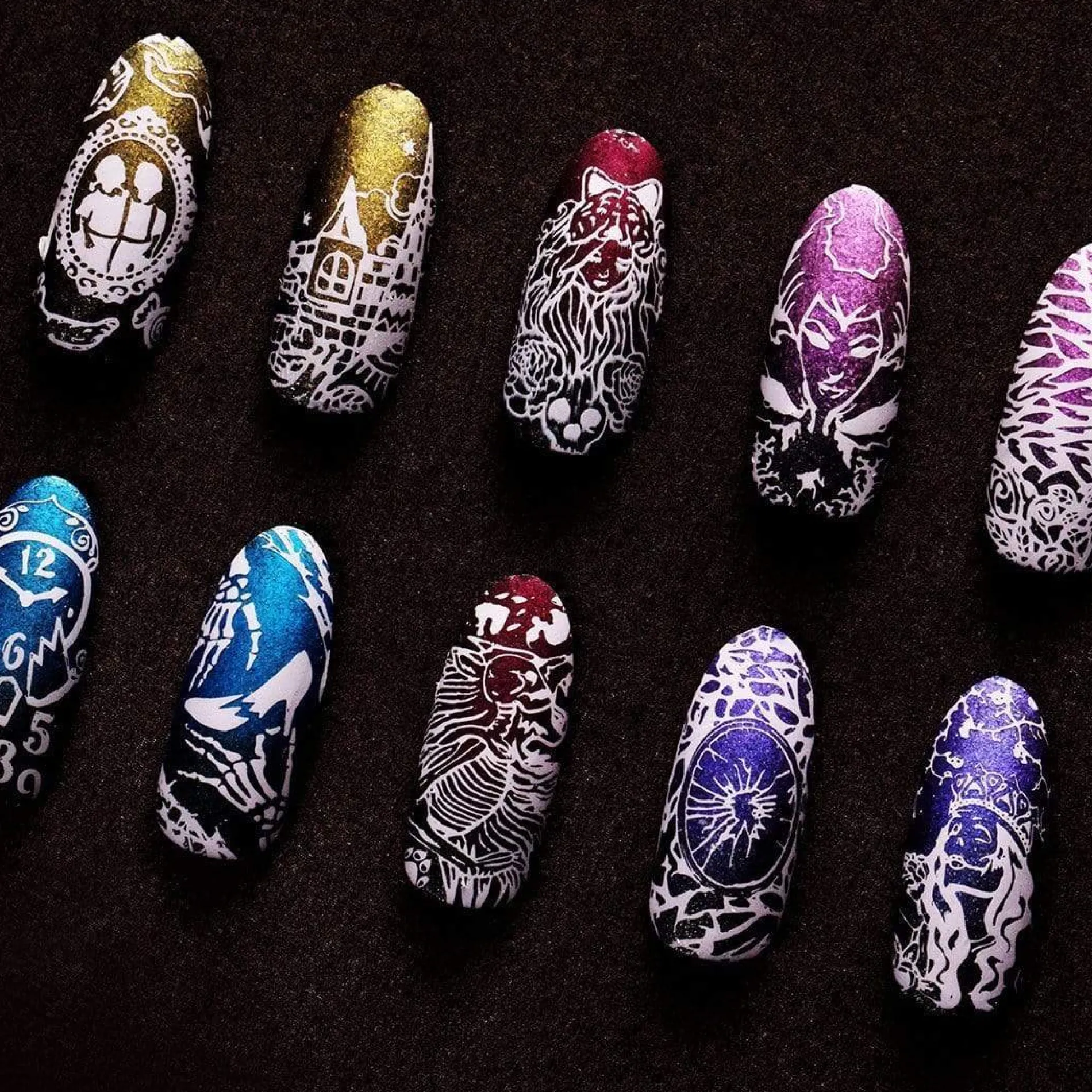 Grimm's Nightfall: Dearest Aurora (B221) - Purple Duochrome Stamping Polish