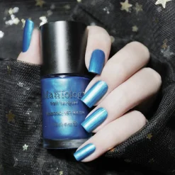 Grimm's Nightfall: Glass Slipper (B224) - Blue Metallic Stamping Polish