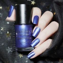 Grimm's Nightfall: Gretel Brittle (B222) - Indigo Duochrome Stamping Polish