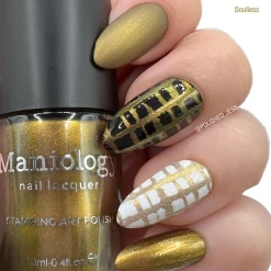 Grimm's Nightfall: Soulless (B225) - Dark Bronze Duochrome Stamping Polish