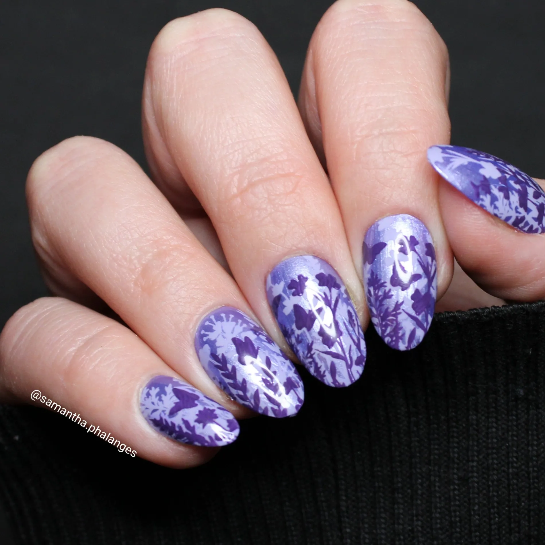 Growing Shadows (M585) - Nail Stamping Plate