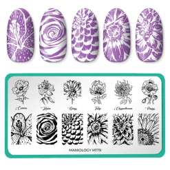 Grow With Love (m179) - Nail Stamping Plate