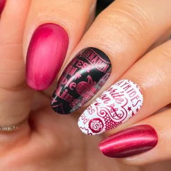Harvest Hues: Cinnamon Spark (B531) - Red Metallic Stamping Polish