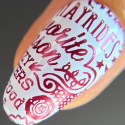 Harvest Hues: Cinnamon Spark (B531) - Red Metallic Stamping Polish