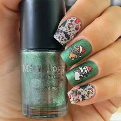 Holly Hell (B451) - Metallic Dark Green Stamping Polish