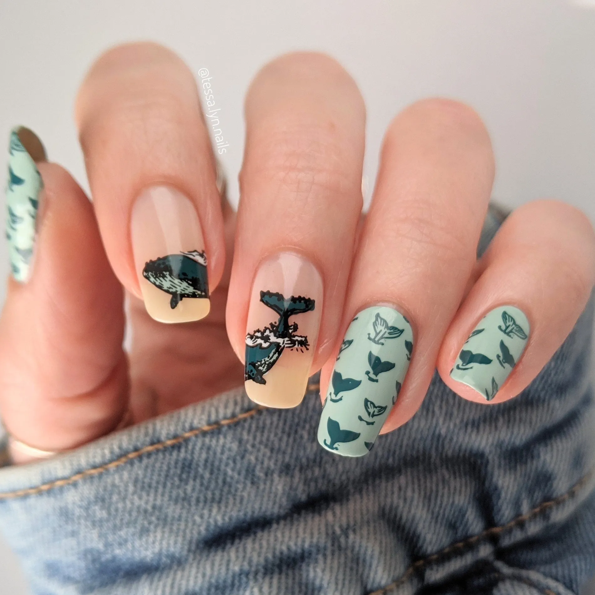 Honu (B391) - Teal Stamping Polish