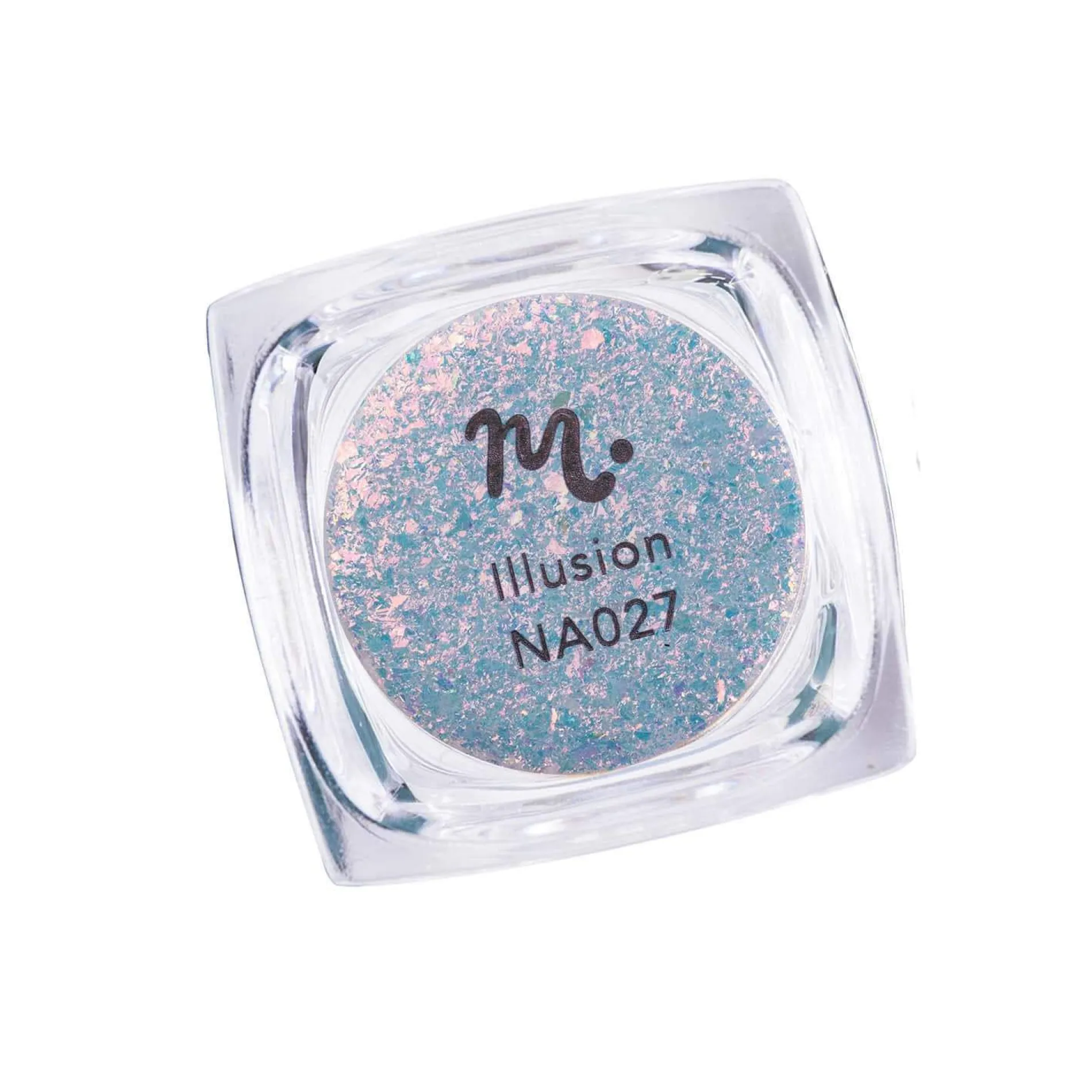 Illusion (NA027) - Transparent Orange Iridescent Flakies