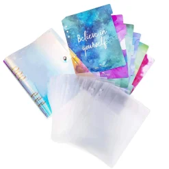 Iridescent Nail Stamping Plate Organizer Binder
